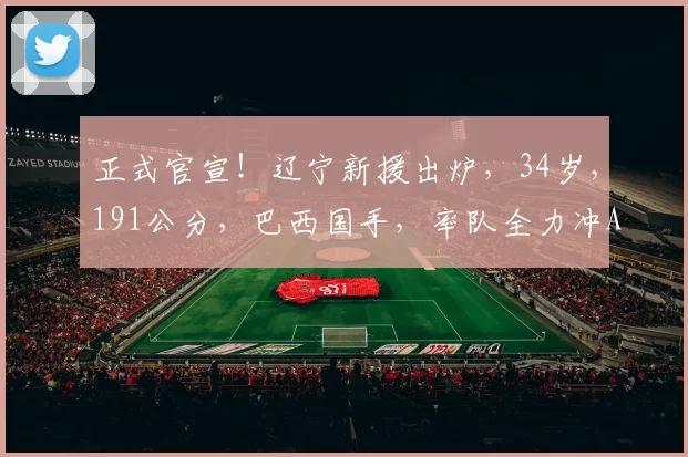 正式官宣！辽宁新援出炉，34岁，191公分，巴西国手，率队全力冲A